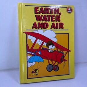 Charlie Brown Earth Water and‎ Air Childrens Educational Book Snoopy 1994